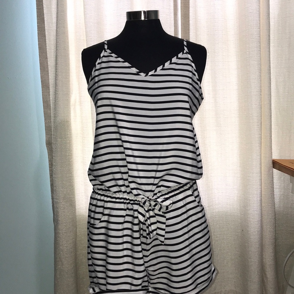 J.Crew Striped Romper size M